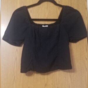Abercrombie & Fitch Black Crop Top Size Small